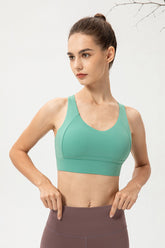 Comfortable Cutout Crisscross Sports Bra - Shah S. Sahota